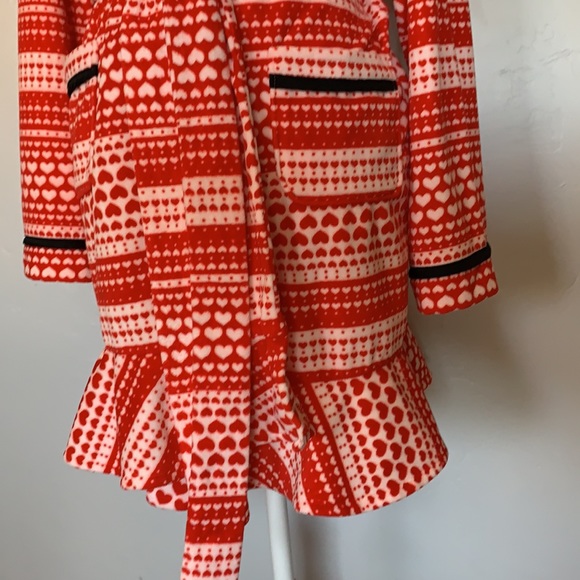 Hearts Valentine Ruffle Super Soft Robe - Picture 5 of 7